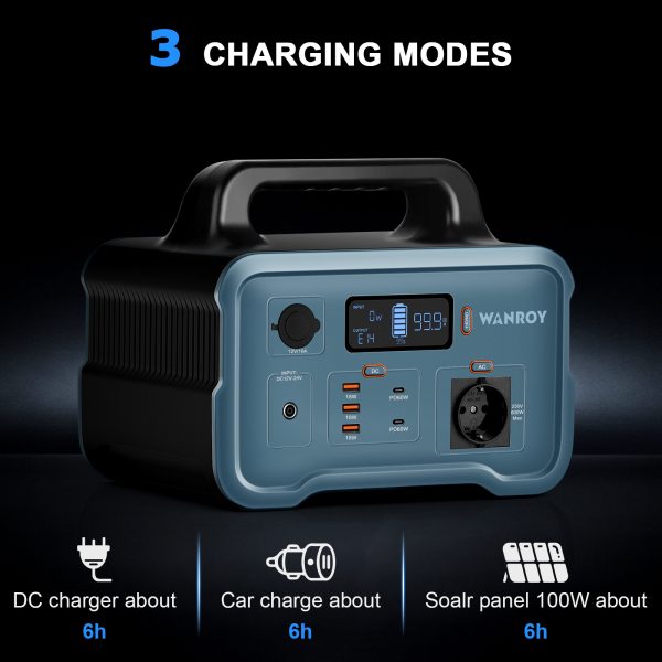 WANROY 600W/648Wh Portable Power Station - Image 5