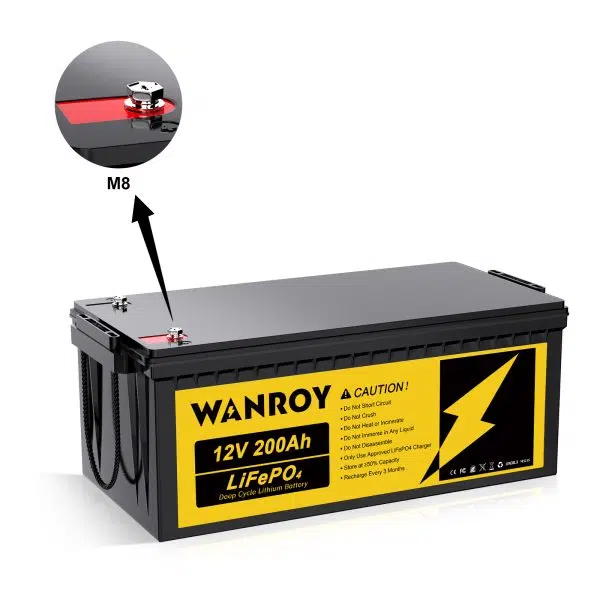 2× WANROY 12V 200Ah LiFePO4 Battery with 100A BMS - Image 3