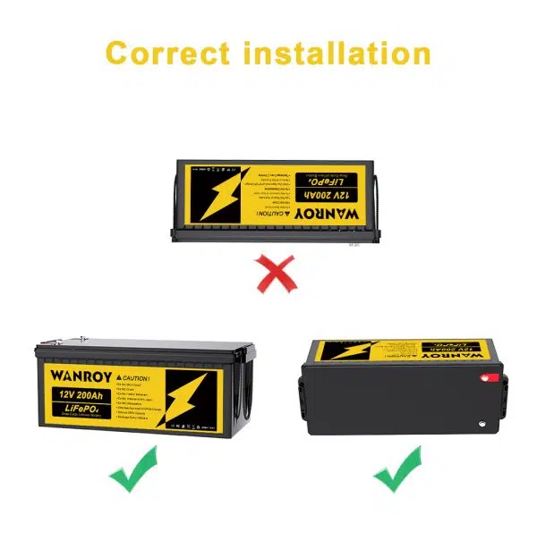 2× WANROY 12V 200Ah LiFePO4 Battery with 100A BMS - Image 4