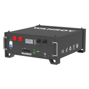 WANROY 51,2V 100Ah LiFePO4 Battery 5,12kWh ESS with Built-in 100A BMS, with LCD Screen